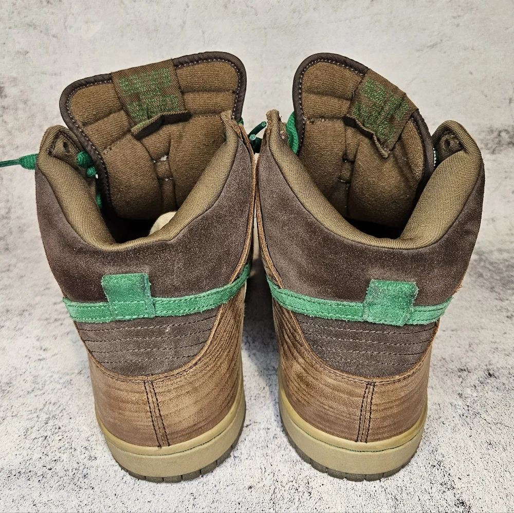 2007 Nike SB Premium Dunk High "Wood Deck" / Mens Size 10.5 - Picture 5 of 11